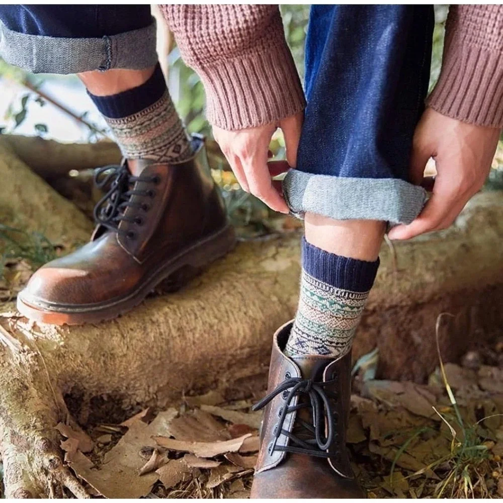 Paquete De 6 Pares De Calcetines unisex De Lana Merino Para Invierno Talla Única